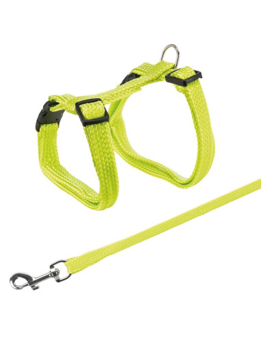 Kattsele + Koppel 22-42cm