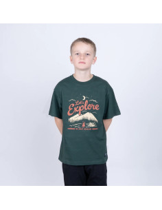 EXPLORE JUNIOR T-SHIRT - PINE GREEN