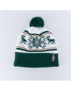 Snowflake Pom Pom Mössa - Hunter Green