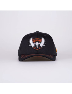 ÄLGEN BADGE KIDS TRUCKER CAP - BLACK