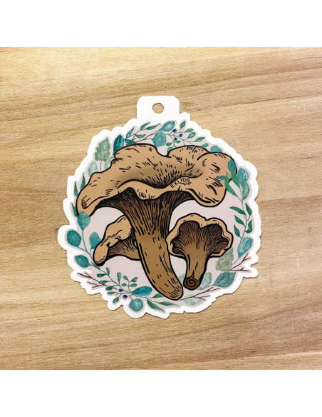 EKLIDS OUTDOOR klistermärke: "Kantareller med krans"