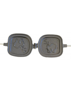 Enkel smörgåsjärn i gjutjärn - Älgen 2