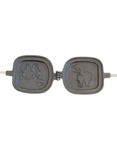 Enkel smörgåsjärn i gjutjärn - Älgen