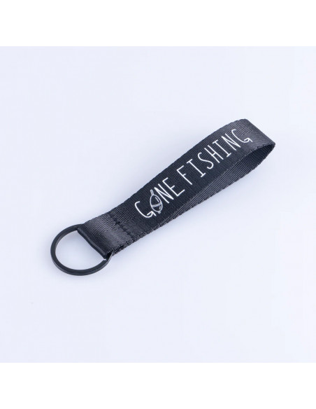 GONE FISHING NYCKELRING - BLACK
