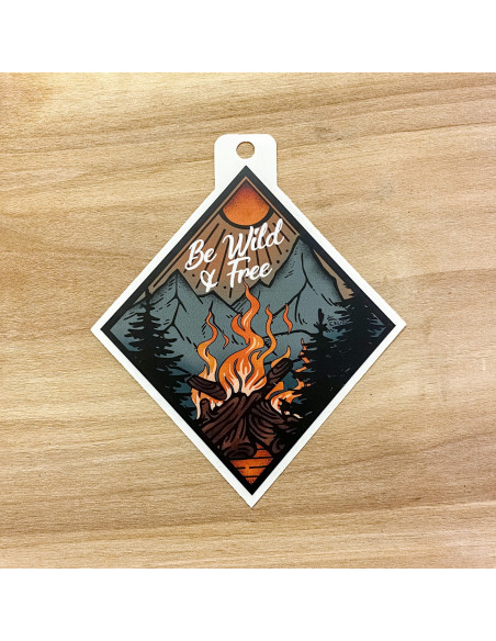 EKLIDS OUTDOOR klistermärke: "Be wild & free"
