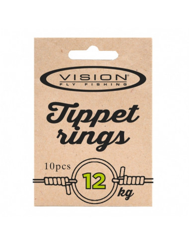 Tippet Rings, Big 20kg. test