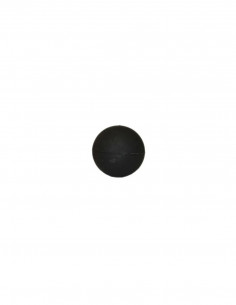 Slutstycksknopp Rund, Svart