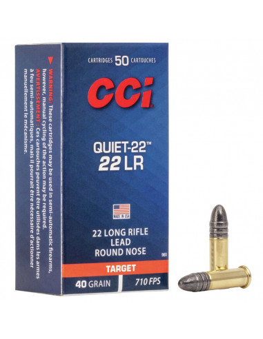 CCI 22 LR Quiet LRN 40gr