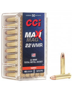 CCI 22WMR Maxi-Mag TMJ 40gr/2,59g