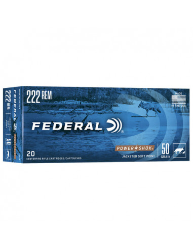 Federal Power Shok 222REM 50 SP