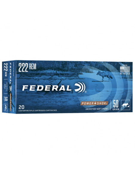 Federal Power Shok 222REM 50 SP