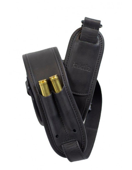 PrivLab Jaktia fedtgarvet rem sort / Svart / 100cm