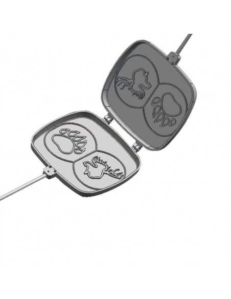 Dubbelt Smörgåsjärn i aluminium