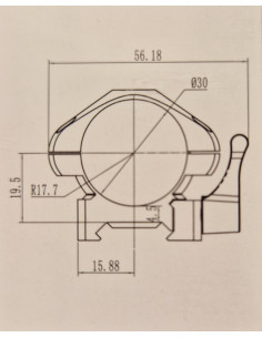 Sabre Montage QR 30mm Weaver Stål 2