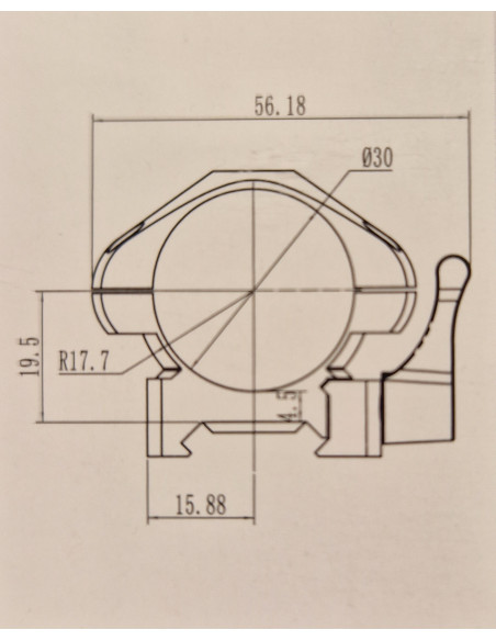 Sabre Montage QR 30mm Weaver Stål