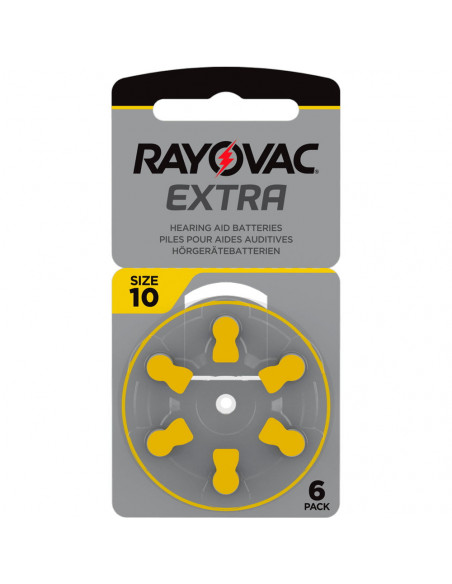 Hörapparats-batterier 10/A10/P10