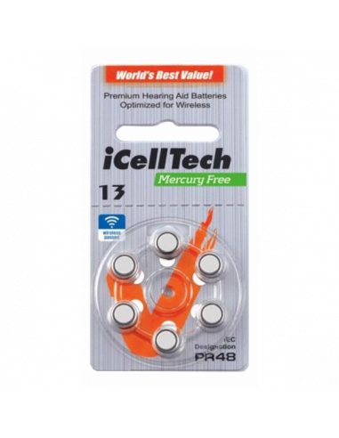Hörapparats-batterier 13 PR48