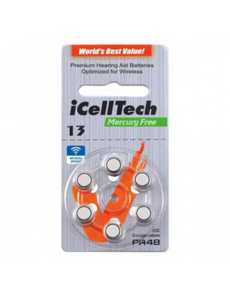 Hörapparats-batterier 13 PR48