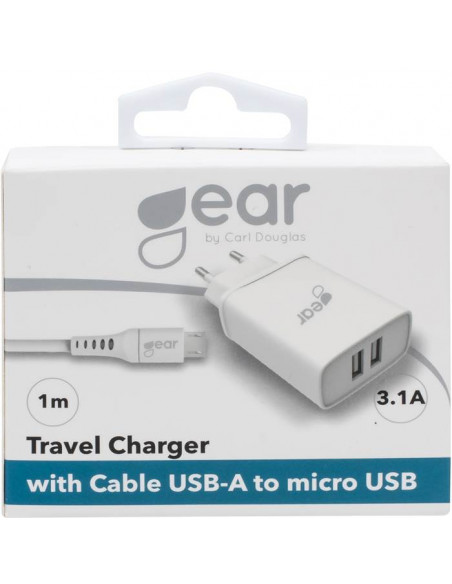 Laddare 12-24V 2xUSB + MicroUSB Kabel 1m