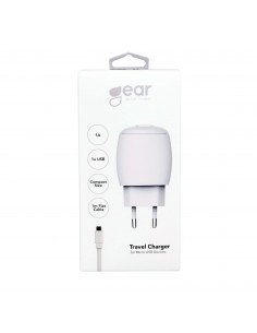 Laddare 220V 1xUSB + MicroUSB Kabel 1m 2