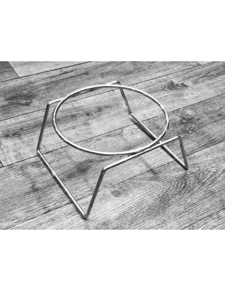 Matskålshållre enkel golvmodell inkl rostfri skål - 3L