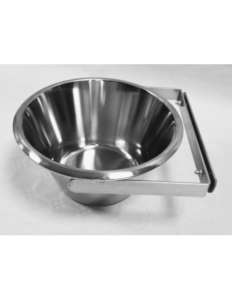 Matskålshållare enkel inkl rostfri matskål - 3L