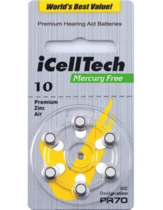 Hörapparats-batterier 10/A10/P10 2