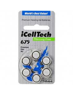 Hörapparats-batterier 675/A675/P675 2