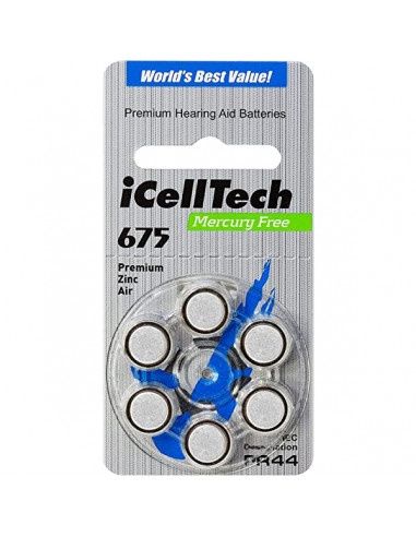 Hörapparats-batterier 675/A675/P675