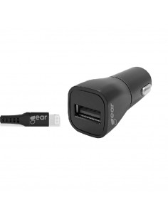 Laddare 12-24V 1xUSB + Lightning Kabel 1m