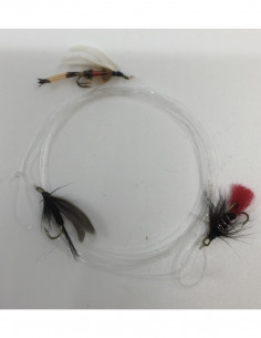 Flugkast 3st Våtflugor - GR Haröra, Royal Coachman, Black Zulu 2