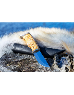 Jakt kniv (Rostfritt stål, masurbjörk) 2