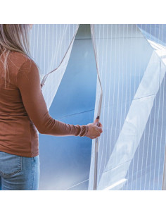 Myggnät för dörr med magnetlås 2