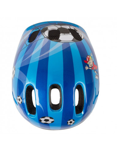 Hjälm med fotbollar