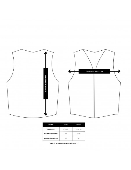 Split Front Flytväst