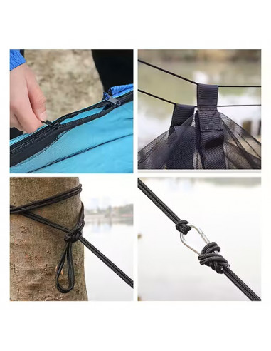 Hängmatta Parachute style med myggnät