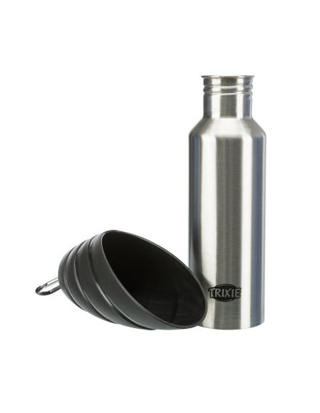 Vattenflaska rostfri med skål, 750ml