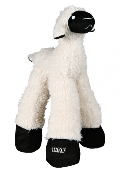 Plysch-får långbent med skallra, 30 cm