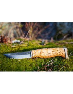 Hantverks kniv (Kolstål, masurbjörk)