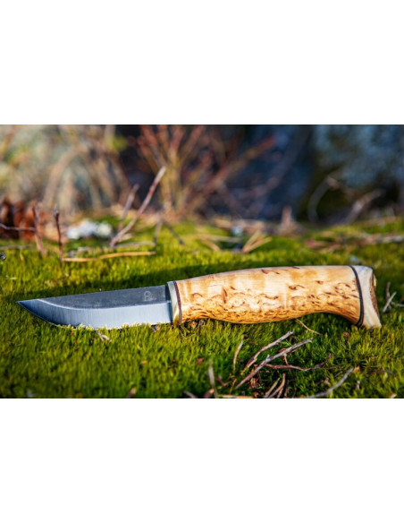 Hantverks kniv (Kolstål, masurbjörk)