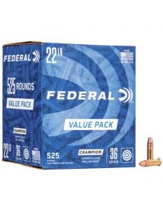 Federal 22LR 36gr CPHP 525st
