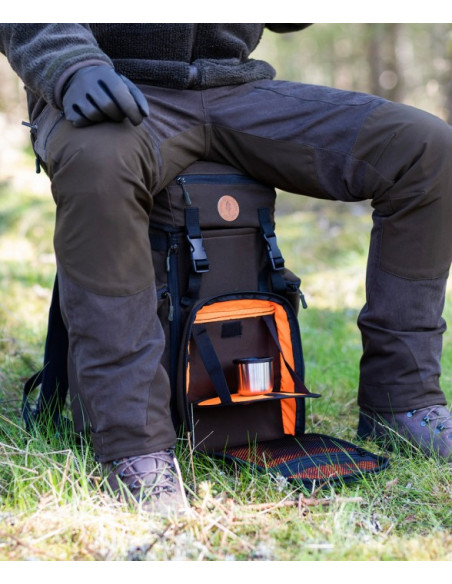 Pinewood Wildmark Sitting Backpack, Suede Brown