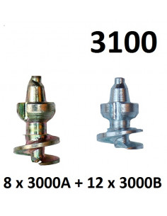 3100 påfyllnings sats för häl + fotbladet