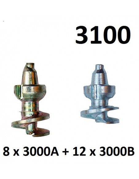3100 påfyllnings sats för häl + fotbladet
