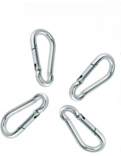 Karbinhake 4-Pack Small Silver