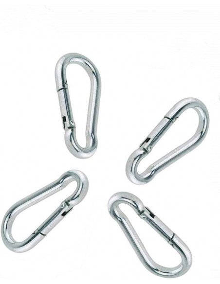 Karbinhake 4-Pack Small Silver