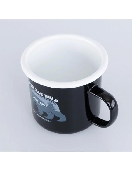 BEAR EMALJMUGG - BLACK