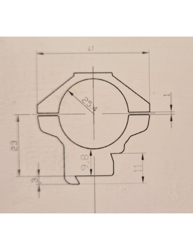 Sabre Montage 30mm Alu.