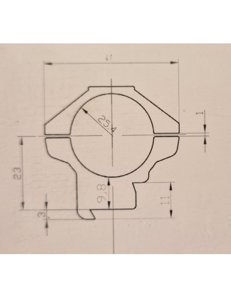 Sabre Montage 30mm Alu.