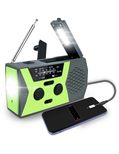 Vevradio, Powerbank, Solcell